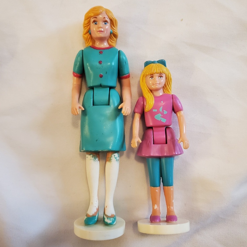 Vintage Talking Family Dollhouse Mom And Daughter Replacement Figures 90s Lot